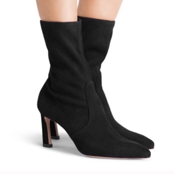 stuart weitzman rapture suede sock booties